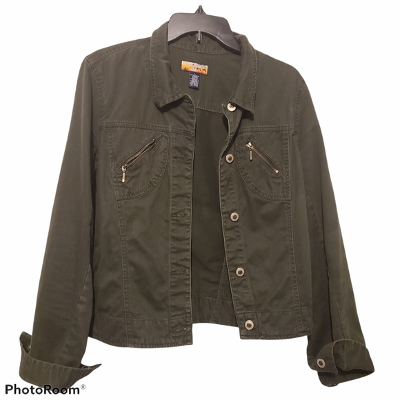 havana jacks cafe Jackets & Blazers - 2 for $20 Sale!!! Havana Jack's Cafe light weight green jacket